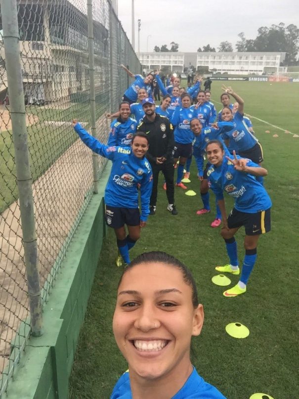 Fabinho comandou as garotas em Itu, onde seleção se preparou. (Arquivo pessoal)