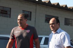 Márcio Goiano foi apresentado pelo presidente Luiz Henrique Oliveira. (Foto: Diego Ortiz)