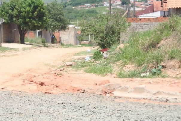 Algumas guias ainda não foram consertadas pela Prefeitura (Foto: Ana Paula Meneghetti)