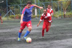 Atlético Mogi goleou o Baraqueiros, no sábado, no Placar Society. (Foto: Diego Ortiz)