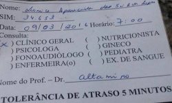 A consulta de Leonice foi agendada só para o mês de março (Reprodução)