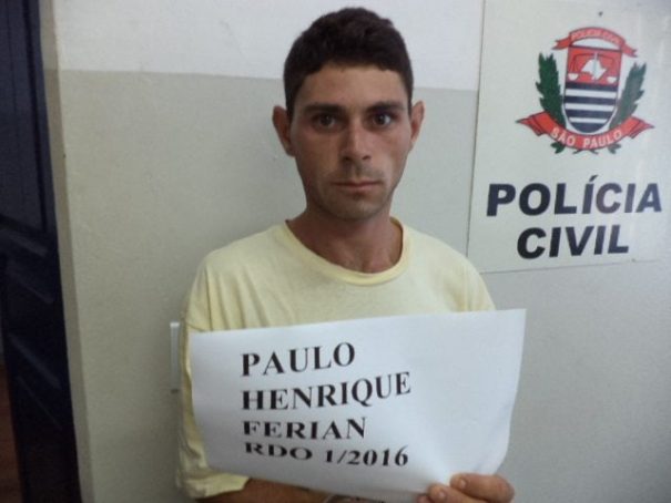 Paulo Henrique Ferian matou o tio com diversas facadas, na madrugada de 1° de janeiro