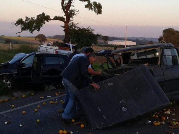 Segundo a polícia, Fox estava acima da velocidade da via; garrafas de bebidas foram apreendidas (Foto: Divulgação)