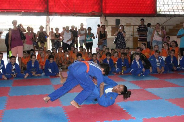 Rafaela proporcionou a quem topou enfrentá-la a oportunidade de lutar contra uma campeã olímpica. (Foto: Diego Ortiz)